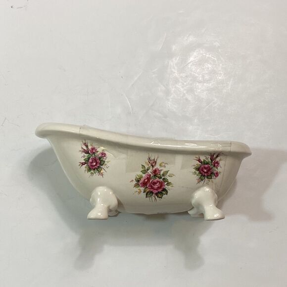 VTG, VB ATHENA CALIFORNIA MADE IN USA MINIATURE PORCELAIN CLAW FOOT TUB SOAP - Picture 4 of 11